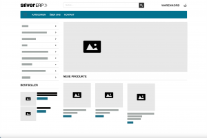 Webshop des Online-ERP-Systems SilverERP